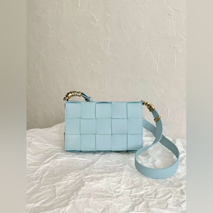 Bottega Veneta Blue Cassette Shoulder Bag